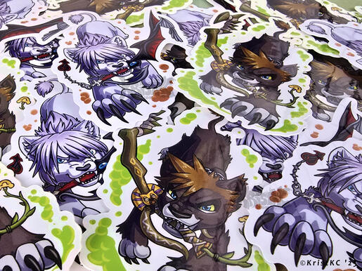 Sora &amp; Riku Lion Stickers